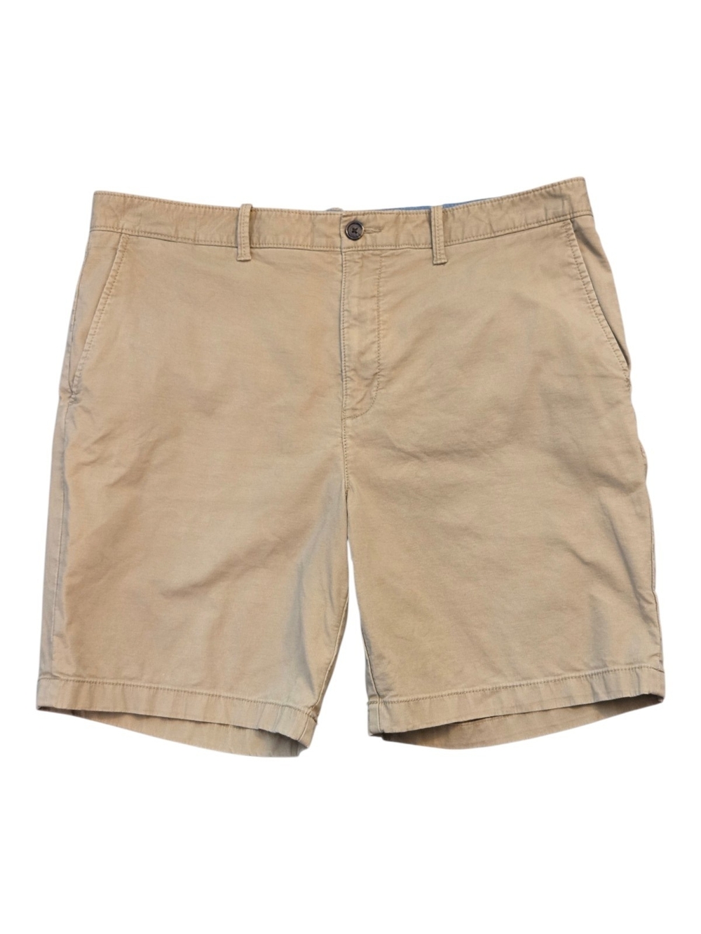 Original Penguin Munsingwear Men's Khaki Flat Front Cotton Chino Shorts - Sz 36
